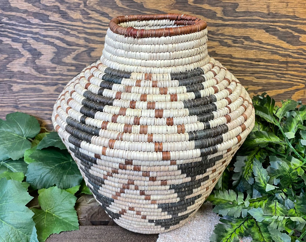 Hand Coiled Olla Basket