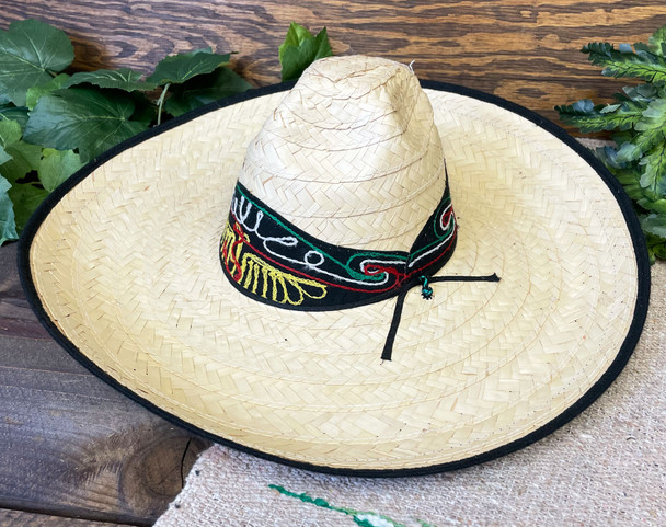 Woven Mexican Straw Hat