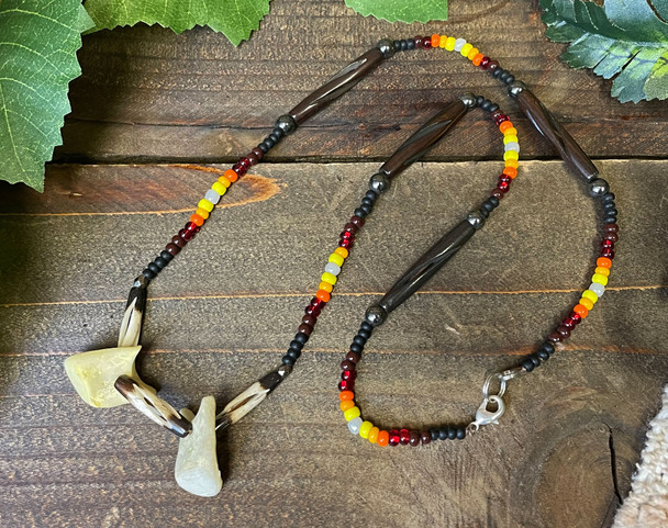 Sioux Indian Elk Tooth Necklace