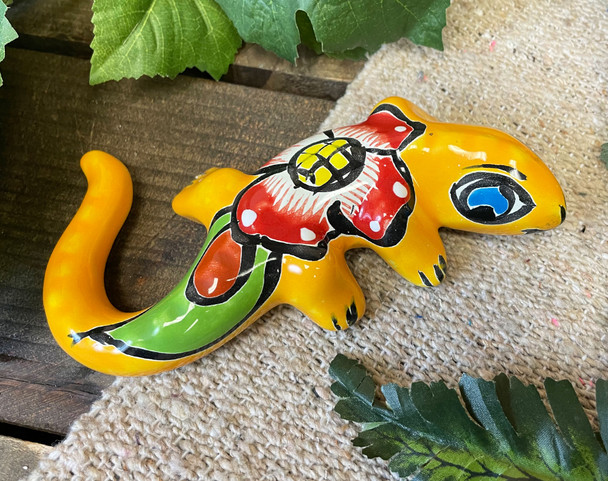 Hand Painted Talavera Iguana