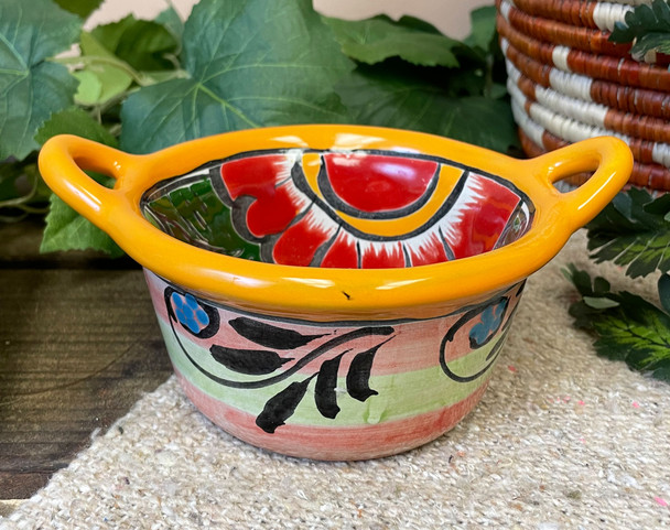 Hand Painted Mexican Talavera Salsa Bowl