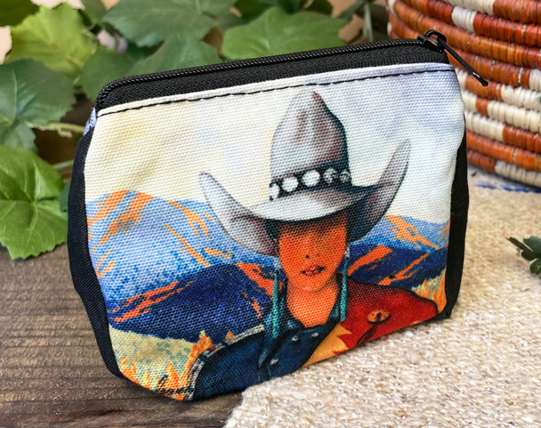 Cowgirl Zippered Coin Purse