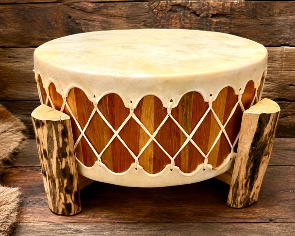 Cedar Rawhide Drum w/ Base
