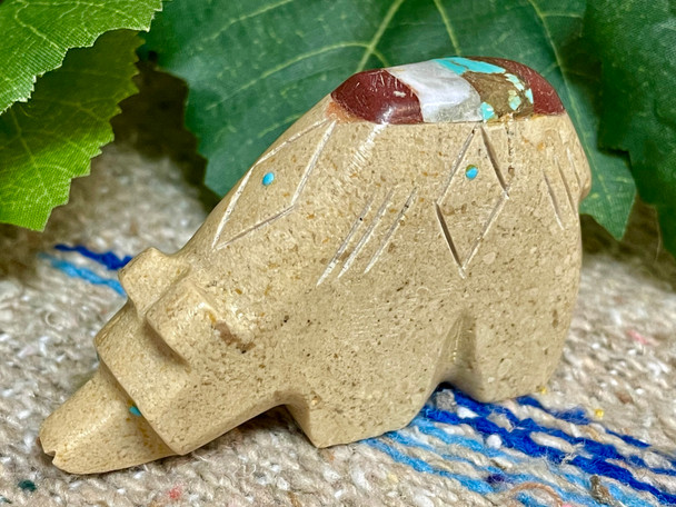 Zuni Hand Carved Fetish -Bear