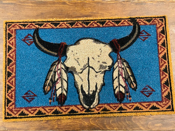 Southwestern Doormat - Steer Skull
