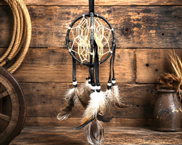Hand Woven 3D Double Dreamcatcher -Navajo