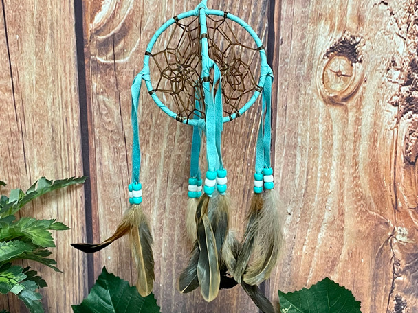 Hand Woven 3D Double Dreamcatcher -Navajo