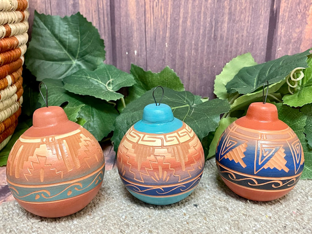 Navajo Pottery Ornaments -Etched