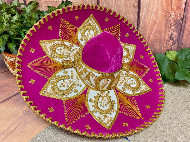 Velvet Mexican Sombrero -Adult