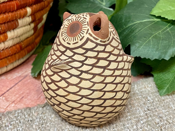 Native American Zuni Ceramic Owl