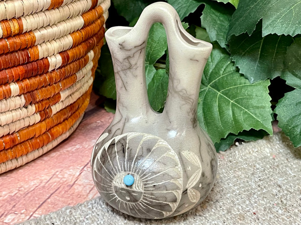 Navajo Horsehair Wedding Vase