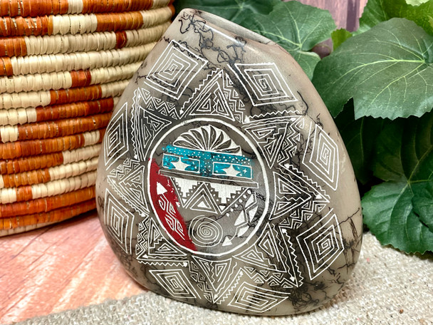 Horse Hair Pottery Pillow Vase