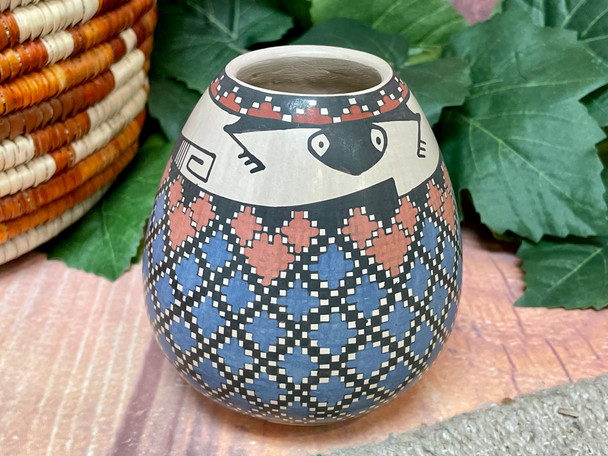 Hand Painted Mata Ortiz Seed Pot