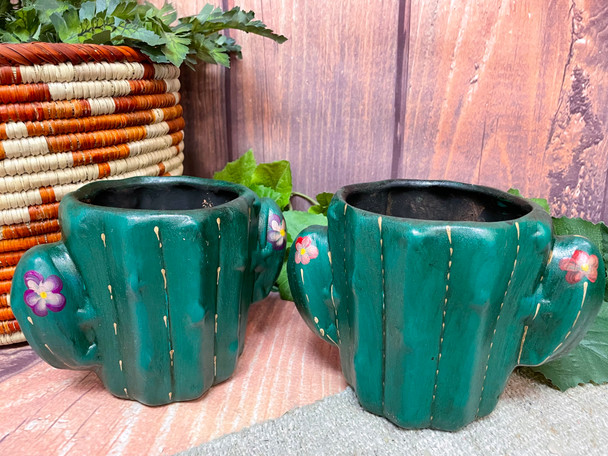 Southwestern Clay Cactus Planter