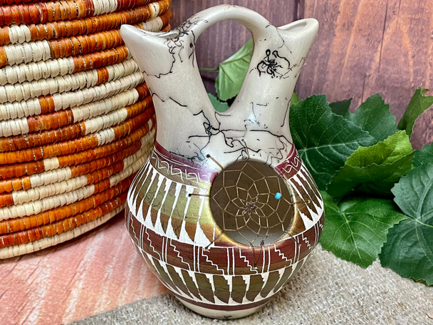 Navajo Rainbow Wedding Vase