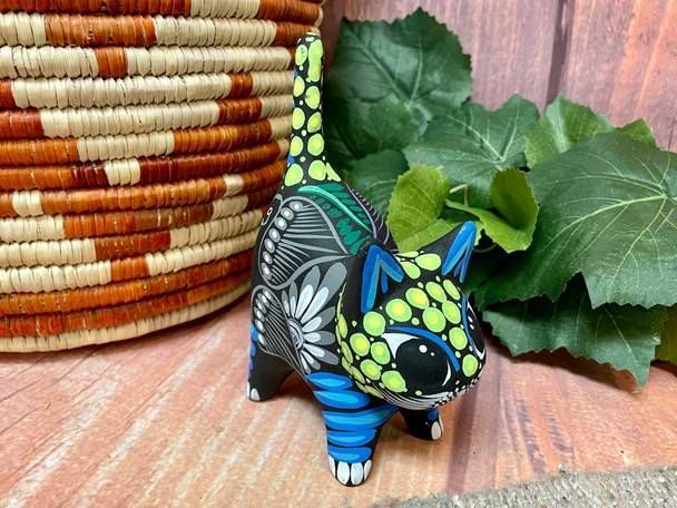 Hand Painted Clay Kitten