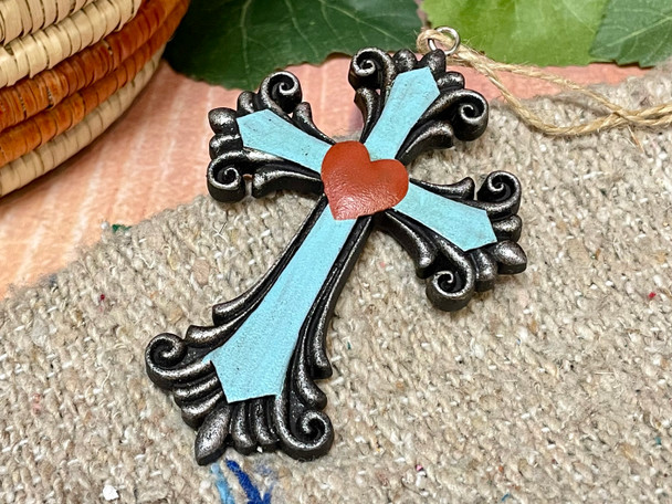 Southwestern Cross Ornament