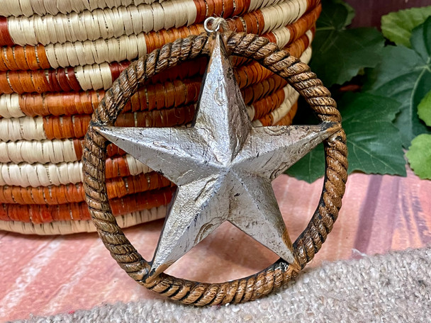 Rustic Western Star Ornament
