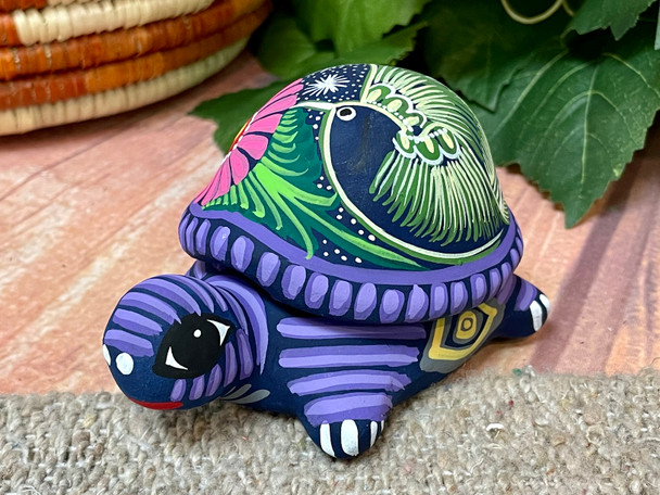 Southwestern Clay Turtle Jewelry Box