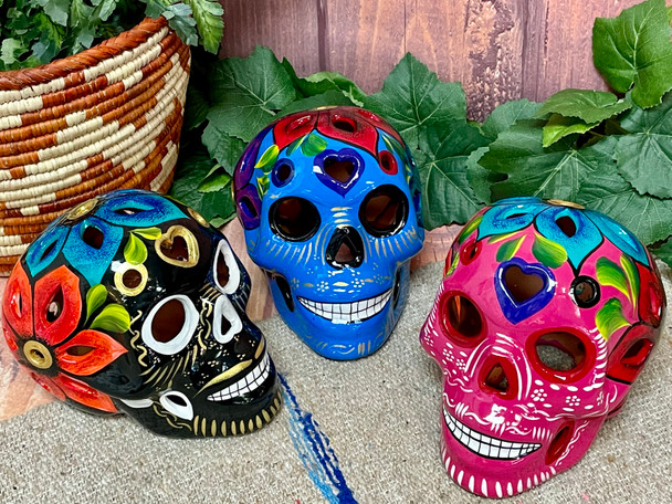 Assorted Day of the Dead Sugar Skull Luminary