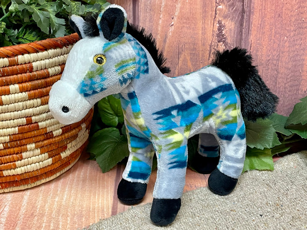 Plush Stuffed Horse -Grey