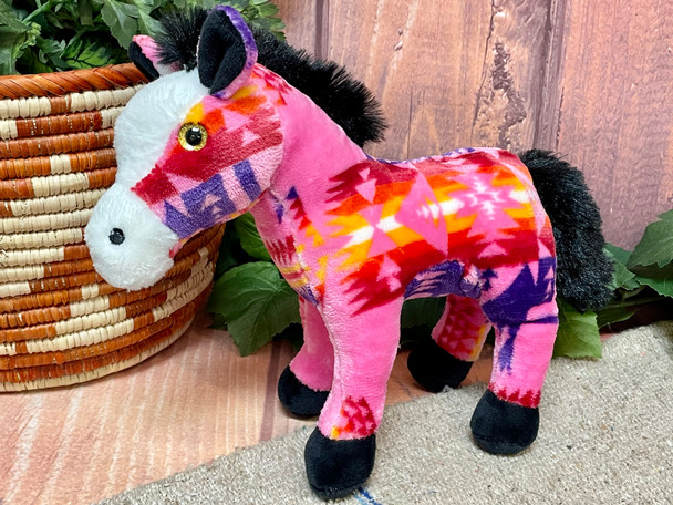 Plush Stuffed Horse -Pink