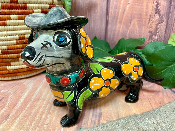 Hand Painted Talavera Wiener Dog