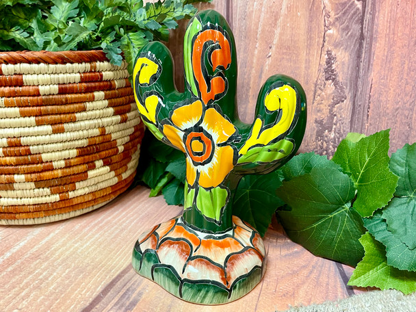 Southwestern Talavera Cactus