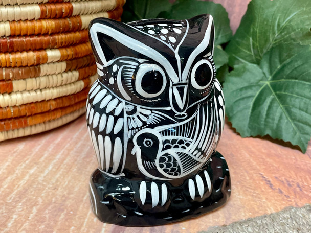 Mexican Pottery Owl Bank