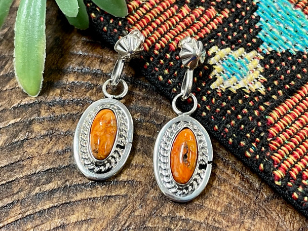 Native American Navajo Silver Earrings