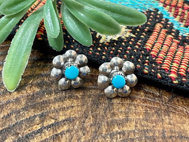 Native American Navajo Silver Earrings