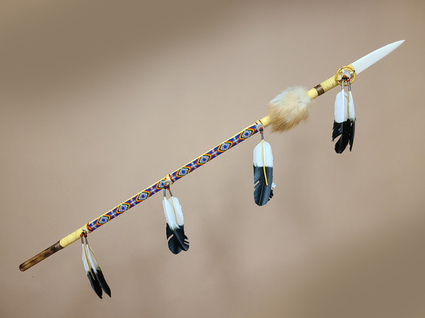 Navajo Beaded Deerskin Lance