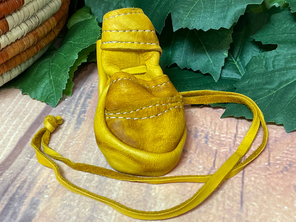 Golden Deer Skin Medicine Bag