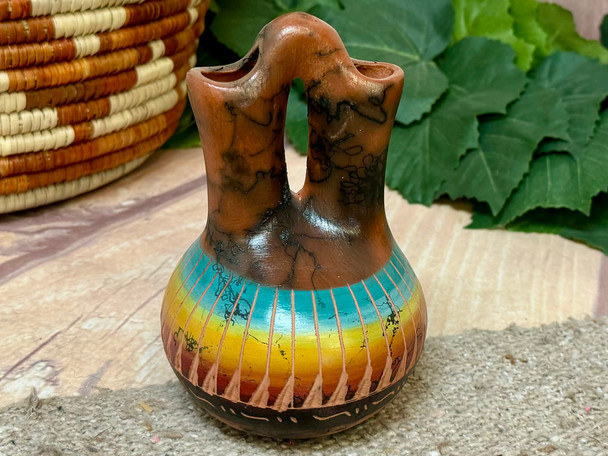 Navajo Color Band Wedding Vase