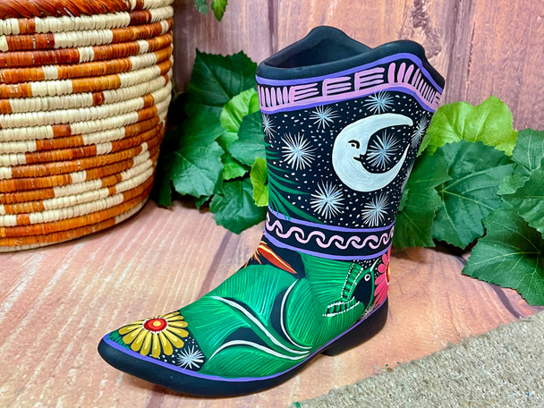 Ceramic Hand Painted Boot