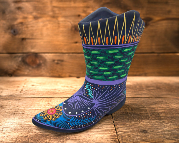 Mexican Pottery Matte Boot