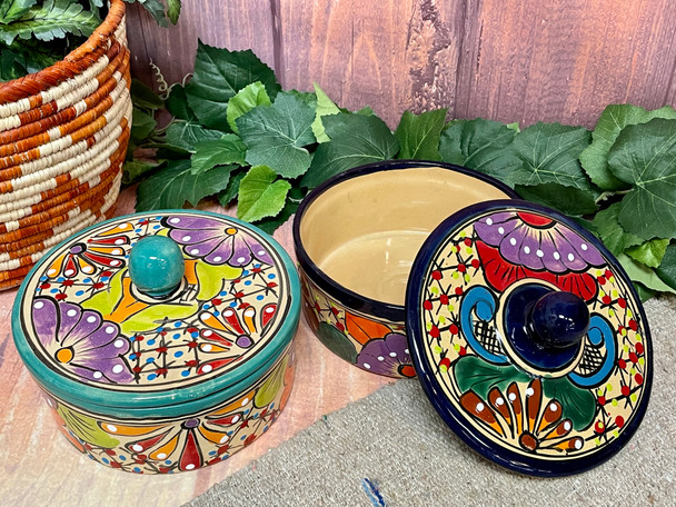 Assorted Mexican Talavera Tortilla Warmer