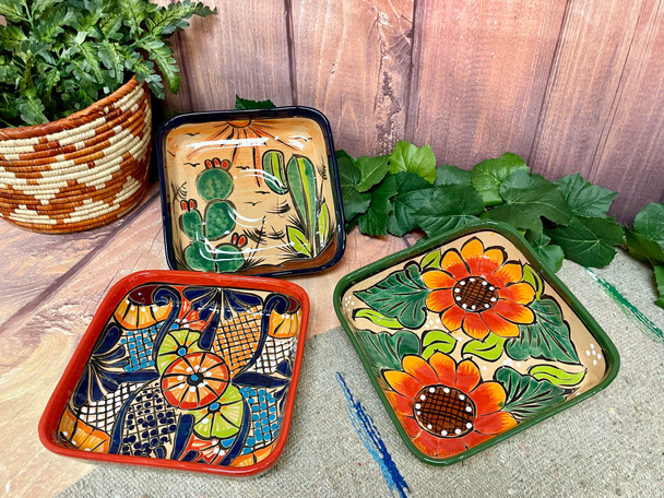 Talavera Ceramic Pottery Serving Tray