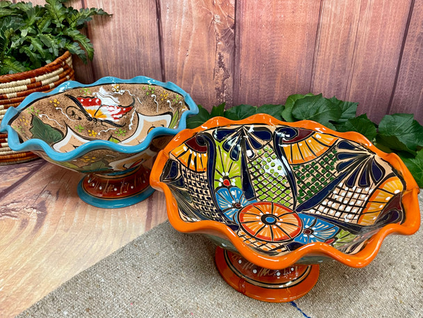 Assorted Talavera Ceramic Pottery Fruit Bowl