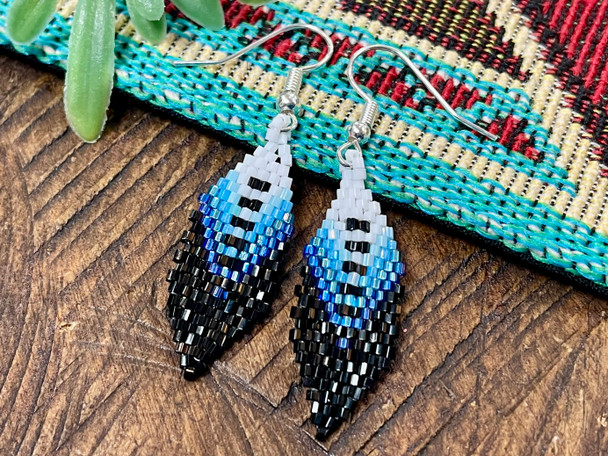 Beaded Native American Zuni Earrings