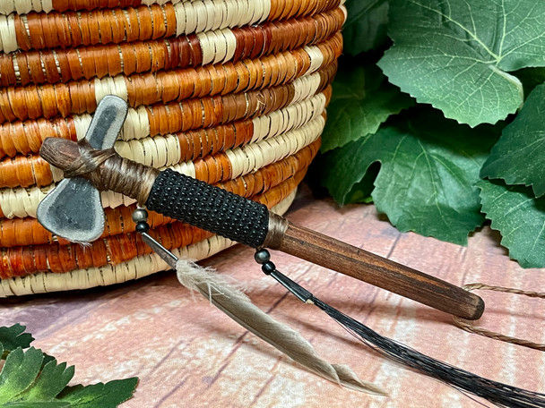 Miniature Navajo Indian War Axe 6" -Black