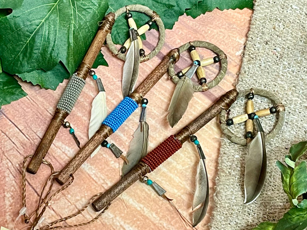 Assorted Navajo Medicine Wheel Spirit Stick