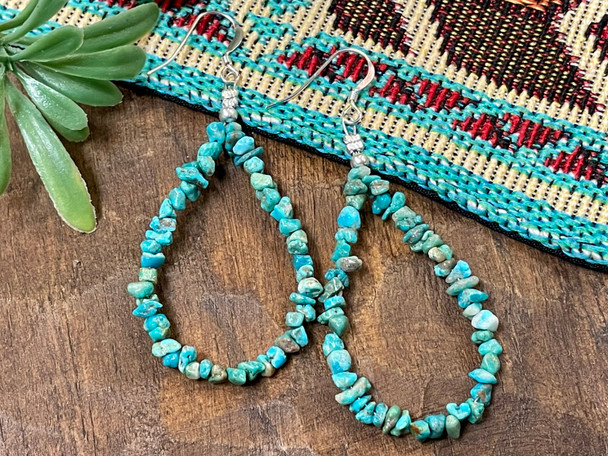 Native American Natural Bead Earrings