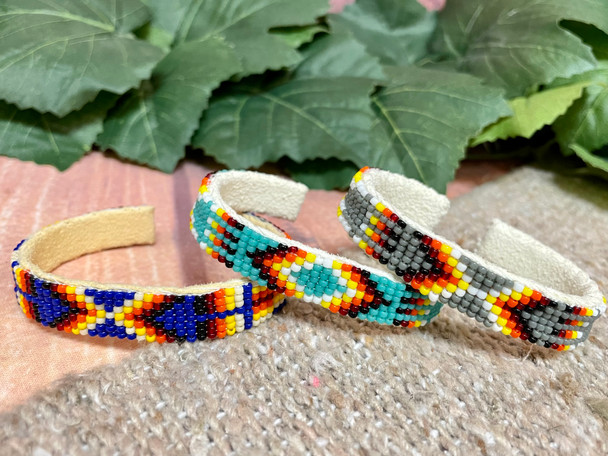 Assorted 7 Row Navajo Beaded Bracelet Cuff