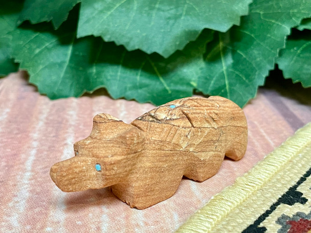 Zuni Hand Carved Fetish -Bear