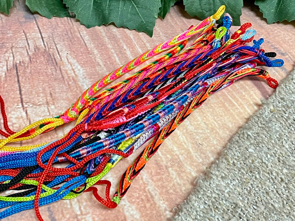 Assorted Handcrafted String Friendship Bracelets