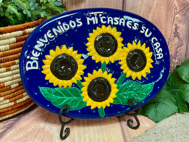 Hand Painted Talavera Sign -mi casa es su casa