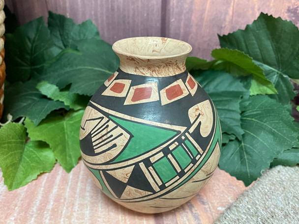 Hand Painted Mata Ortiz Clay Vase