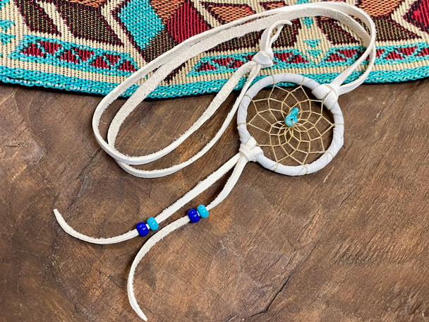 Navajo Dreamcatcher Necklace w/ Turquoise