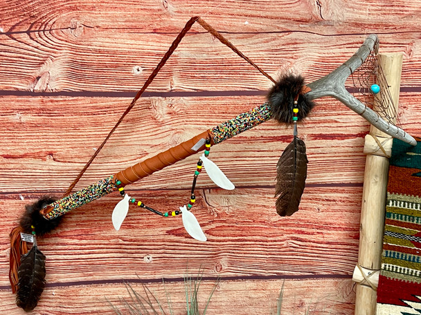 Creek Indian Antler Dance Stick